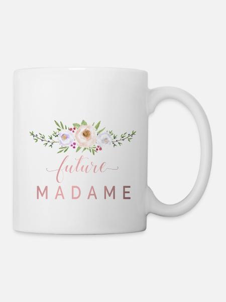 Fleurs Future Madame personnalisable - Mug blanc - blanc