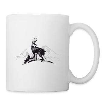 Gams in front of the Watzmann - Mug - white - Right