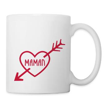 Maman Je t'aime - Mug blanc - blanc - Droite