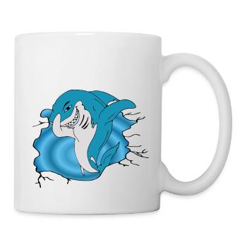 Shark / Hai - Mug - white - Right