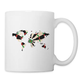 Monde des fléchettes - Mug blanc - blanc - Droite
