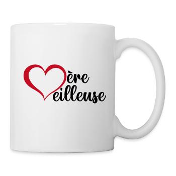 Mère veilleuse - Coeur - Mug blanc - blanc - Droite