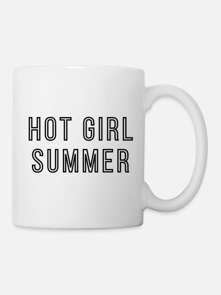 hot Summer dark outline - Mug - white