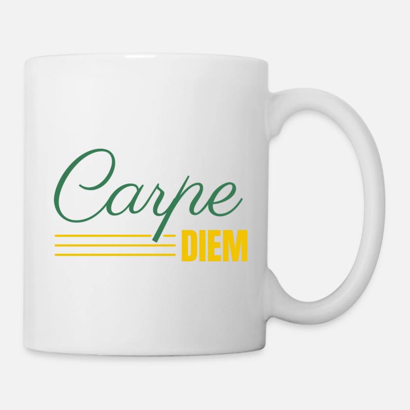 Carpe DIEM - Tasse - Weiß