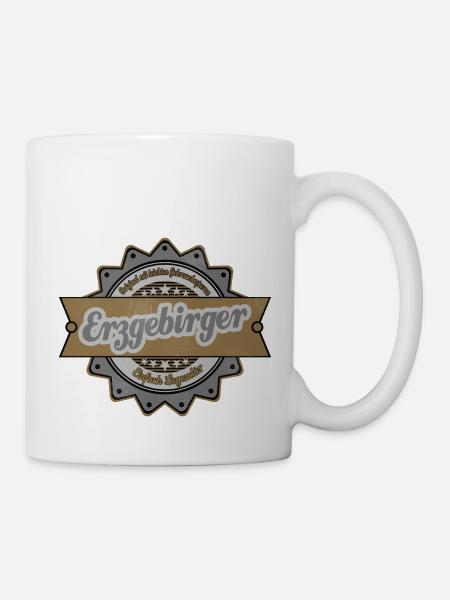 Vintage Erzgebirge - Tasse - Weiß