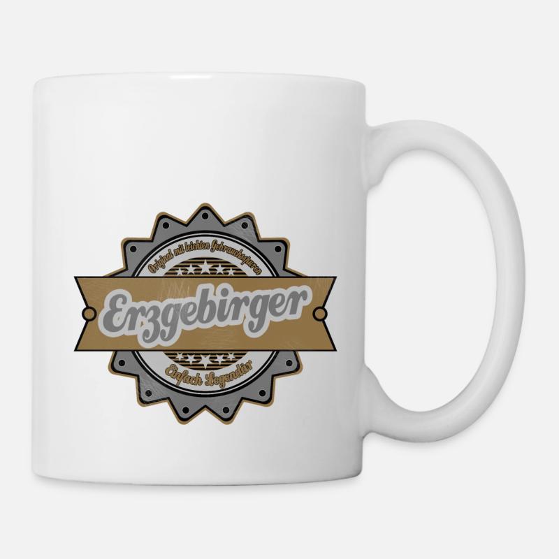 Vintage Erzgebirge - Tasse - Weiß