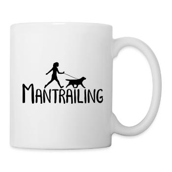 Mantrailing Suchhund Geschenk Hundeliebhaber - Tasse - Weiß - Rechts
