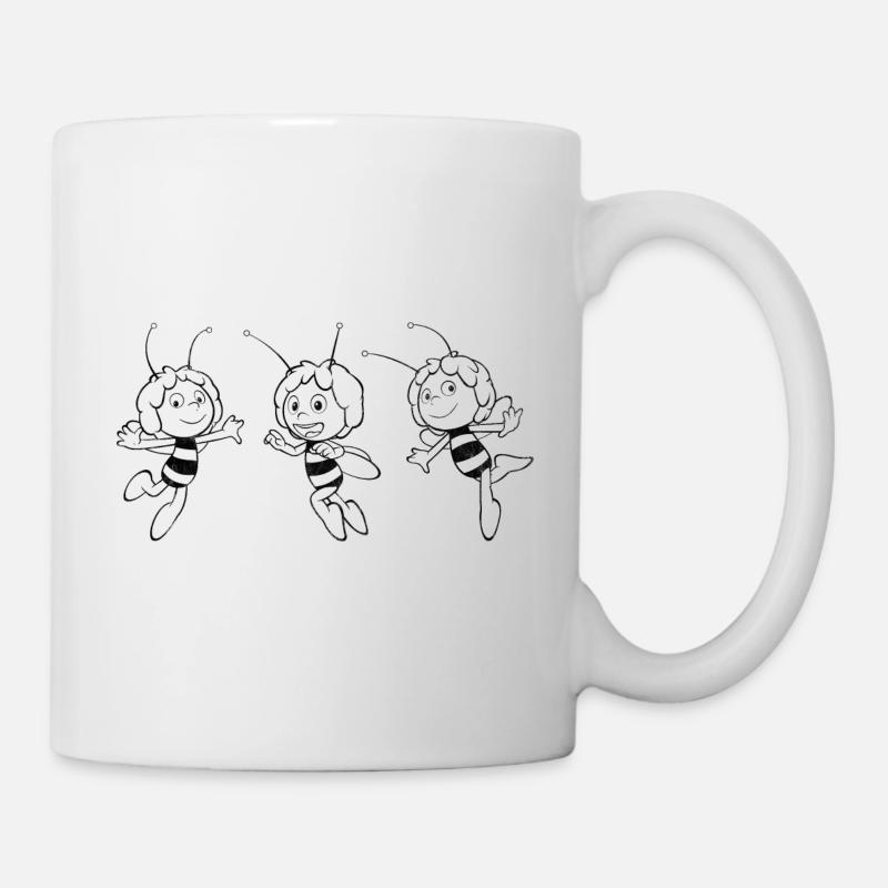 Maya The Bee Joyful Line Art - Mug - white