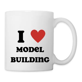 Ich liebe Modellbau - Tasse - Weiß - Rechts