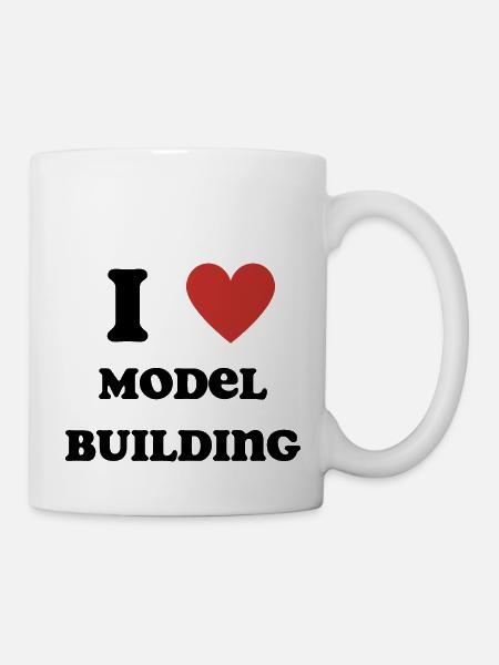 Ich liebe Modellbau - Tasse - Weiß