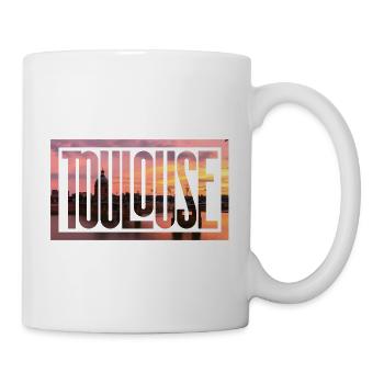 Toulouse, Typographie. - Mug blanc - blanc - Droite