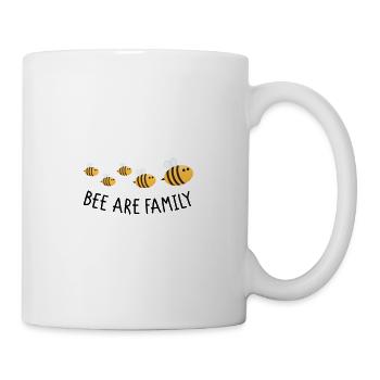 Bee are family - Tasse - Weiß - Rechts