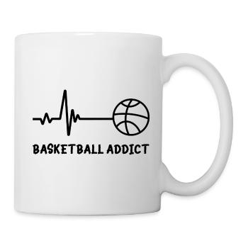 Basketball addict - Mug blanc - blanc - Droite