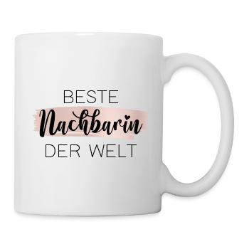 Beste Nachbarin der Welt - Tasse - Weiß - Rechts
