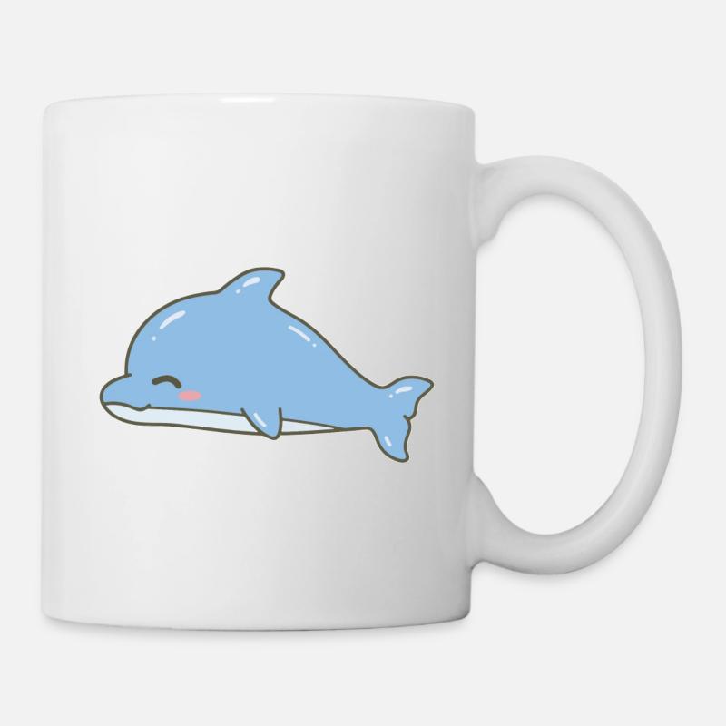 Delfin Delphin - Tasse - Weiß