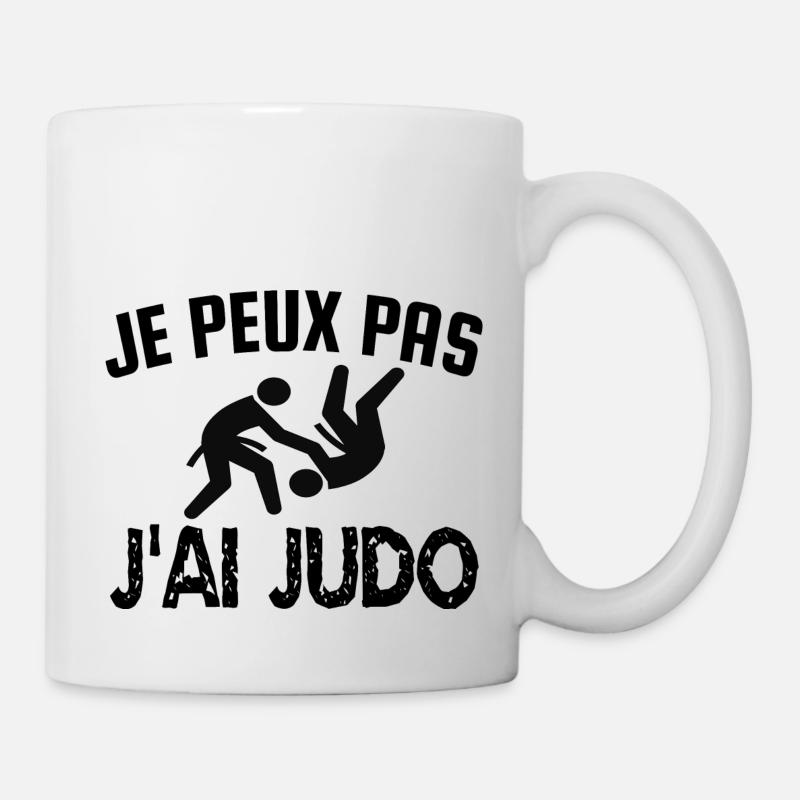je peux pas j'ai judo - Mug blanc - blanc