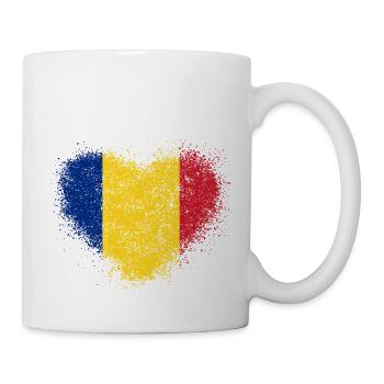 Rumänien - Tasse - Weiß - Rechts