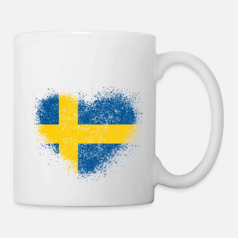 Suède - Mug blanc - blanc