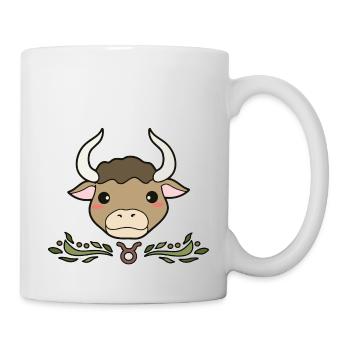 Stier Sternzeichen - Tasse - Weiß - Rechts