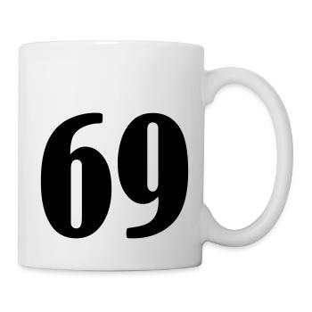 69 - Tasse - Weiß - Rechts