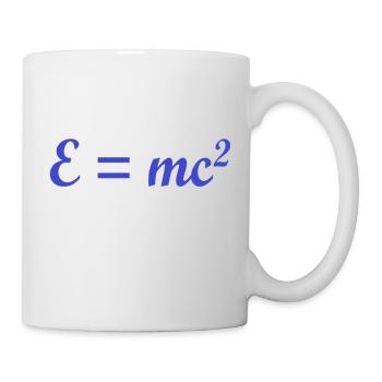 e ist gleich mc2 - Tasse - Weiß - Rechts