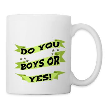 bisexuality joke gender roles quote - Mug - white - Right