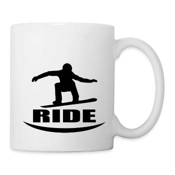 Snowboard Snowboarder - Tasse - Weiß - Rechts