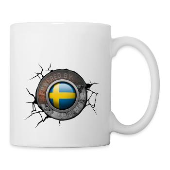 Schweden Steampunk Motor Angetrieben Vom Stolz - Tasse - Weiß - Rechts