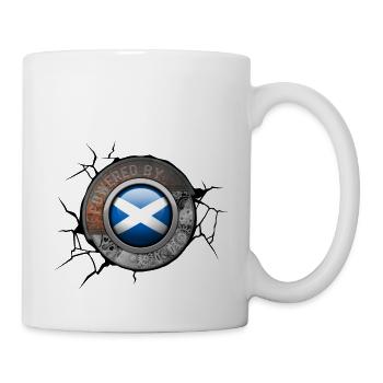 Schottland Steampunk Motor Angetrieben Vom Stolz - Tasse - Weiß - Rechts