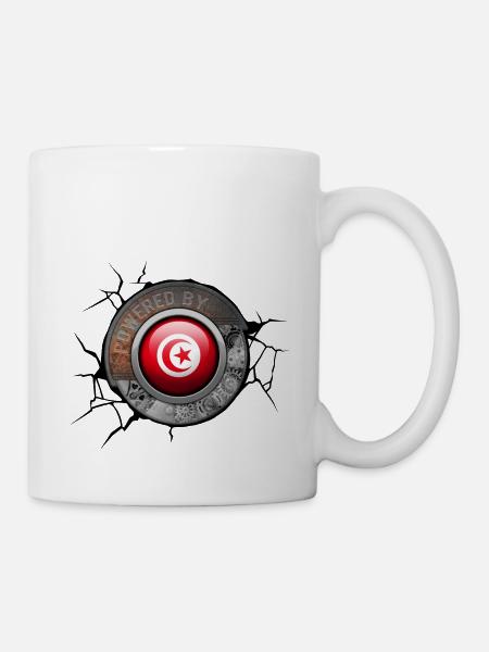 Tunisie Steampunk Engine propulsé par Pride - Mug blanc - blanc