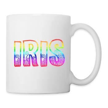 iris rs regenbogen - Tasse - Weiß - Rechts
