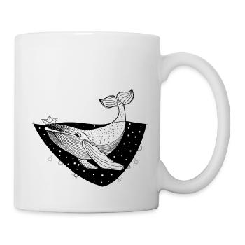 Blauwal - Tasse - Weiß - Rechts