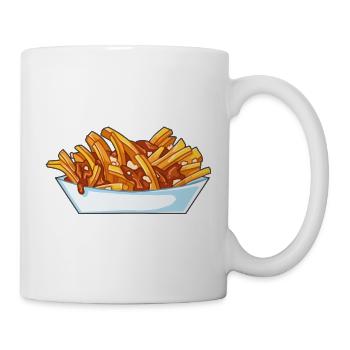 Poutine - Mug blanc - blanc - Droite