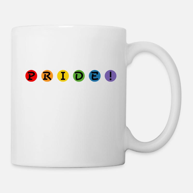 rainbow balls pride LGBT lgbtqi queer lgbt csd - Tasse - Weiß