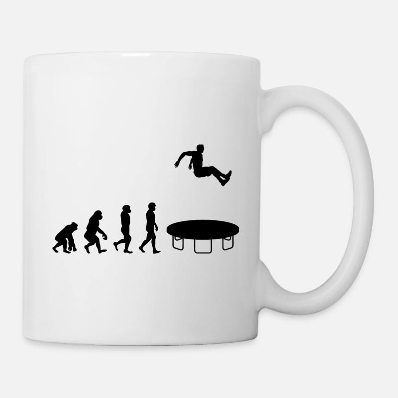 Trampolin Jumper Jumping Gymnastics Evolution - Tasse - Weiß