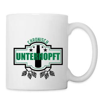 Unterhopft chronisch - Tasse - Weiß - Rechts