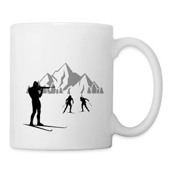 Biathlon Ski - Mug - white - Right
