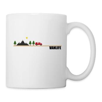 Van Life Landschaftsfarbe - Tasse - Weiß - Rechts