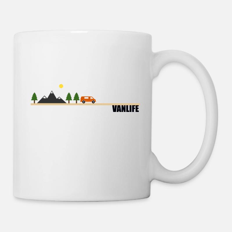 Van life paysage couleur - Mug blanc - blanc