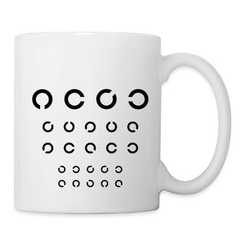 Eye test - circles - Mug - white - Right