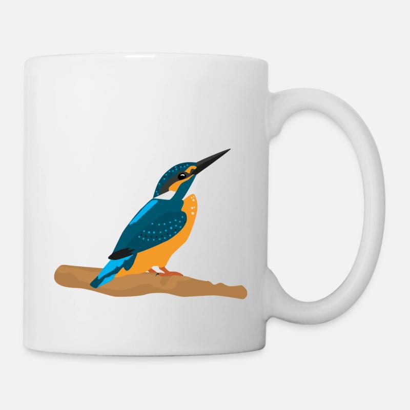 Martin-pêcheur - Mug blanc - blanc