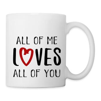 Dire anglais love love valentines day partner - Mug blanc - blanc - Droite