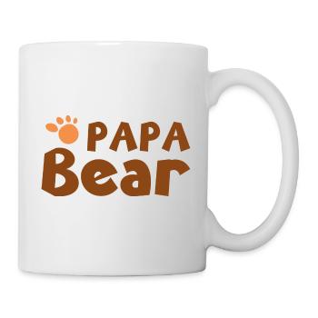 Papa Ours - Mug blanc - blanc - Droite
