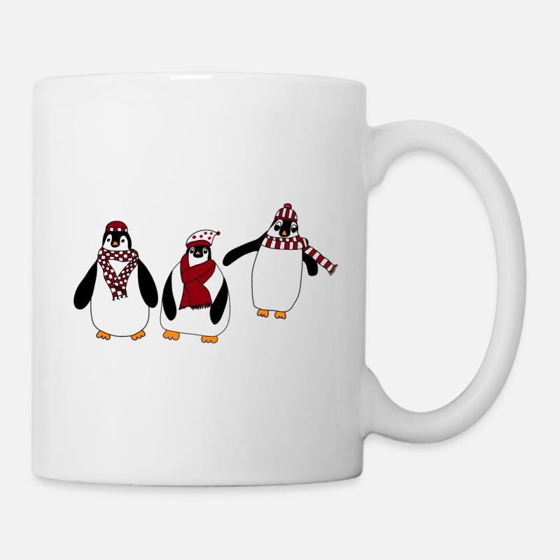 Pingouins - Mug blanc - blanc