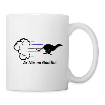 Greyhound - Ar Nós Na Gaoithe - Mug - white - Right
