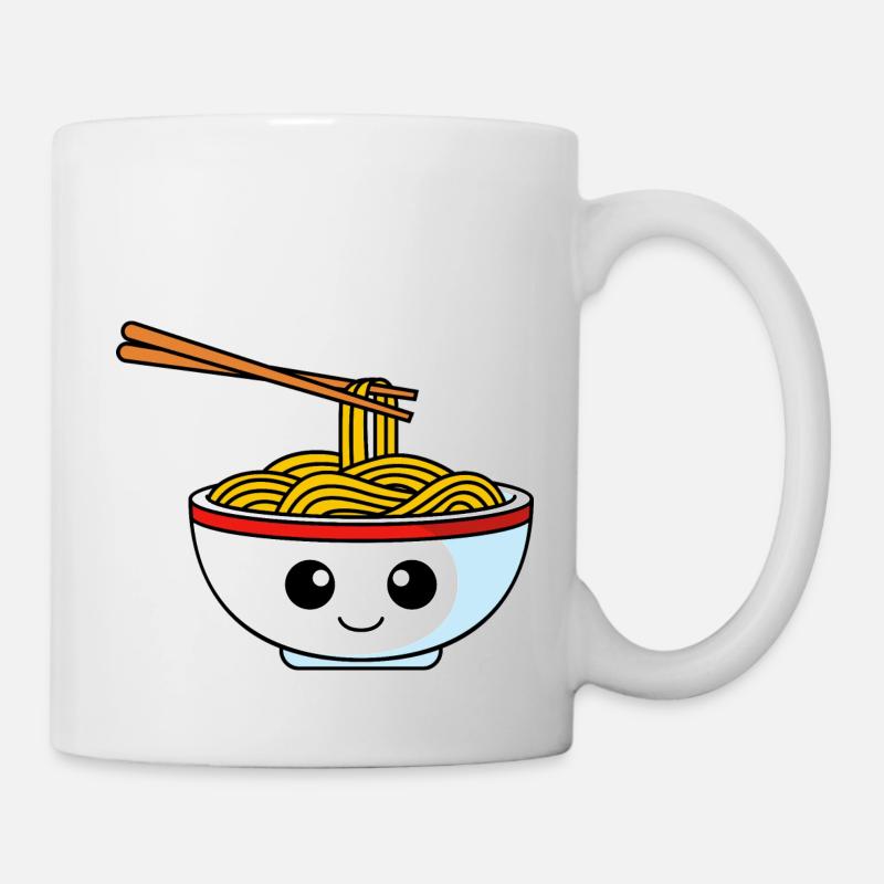 Nudeln Comic - Tasse - Weiß