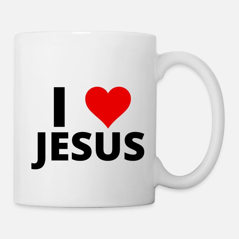 J’AIME JÉSUS ♥ - Mug blanc - blanc
