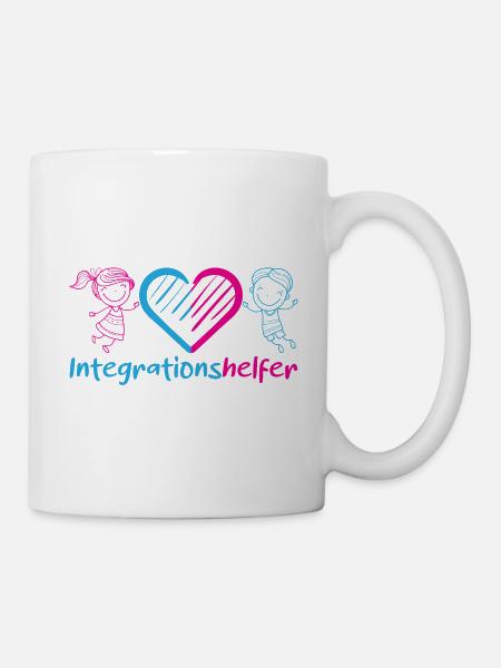 Integrationshelfer I-Helfer Schule Kindergarten - Tasse - Weiß