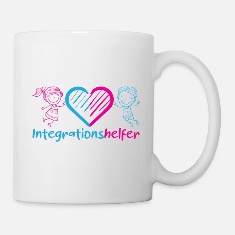 Integrationshelfer I-Helfer Schule Kindergarten - Tasse - Weiß