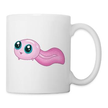 Süße rosa Kaulquappe - Tasse - Weiß - Rechts
